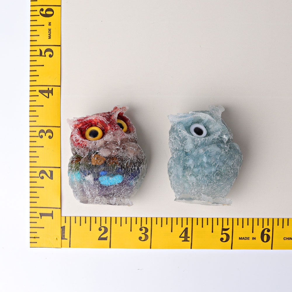 2.4" Resin Owl Crystal Carving Wholesale Crystals