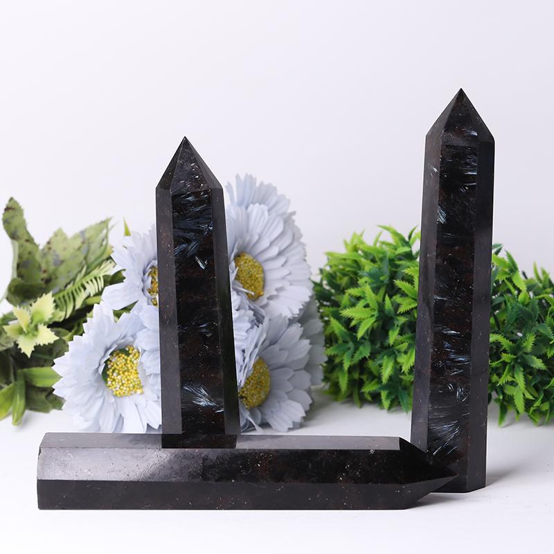 Flanshing Astrophylite Tower for Healing Wholesale Crystals