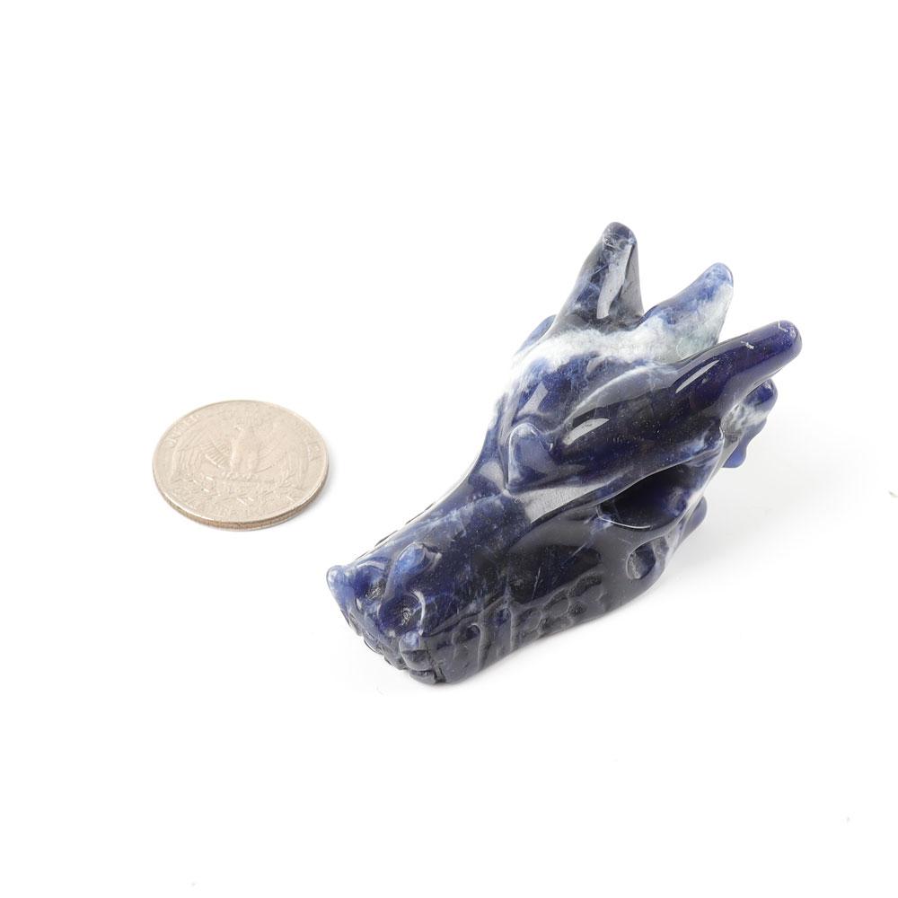 Sodalite Dragon Head Crystal Carvings Wholesale Crystals