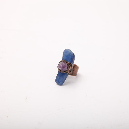 Handmade Amethyst Kyanite Ring Wholesale Crystals