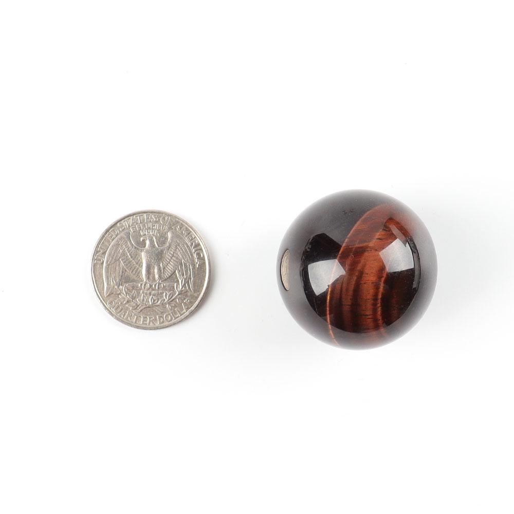 1.2"-1.3" Red Tiger Eye Crystal Sphere Wholesale Crystals