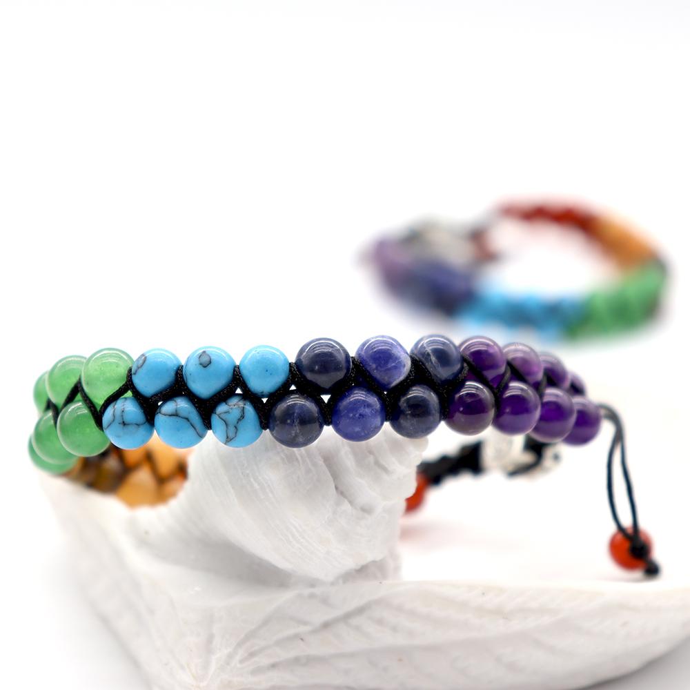 7 Chakras Healing Crystals Bracelet Wholesale Crystals