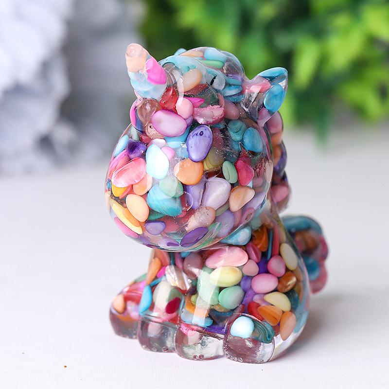 2.5"-3.0" Resin Unicorn Crystal Carvings Wholesale Crystals