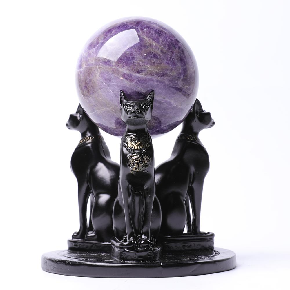 Lucky Cat Statue Resin Stand Wholesale Crystals