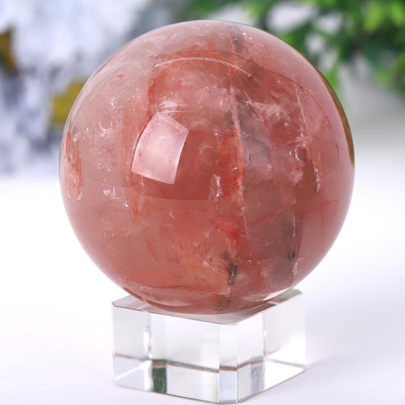 2.5“-4.5” Fire Quartz Sphere Wholesale Crystals