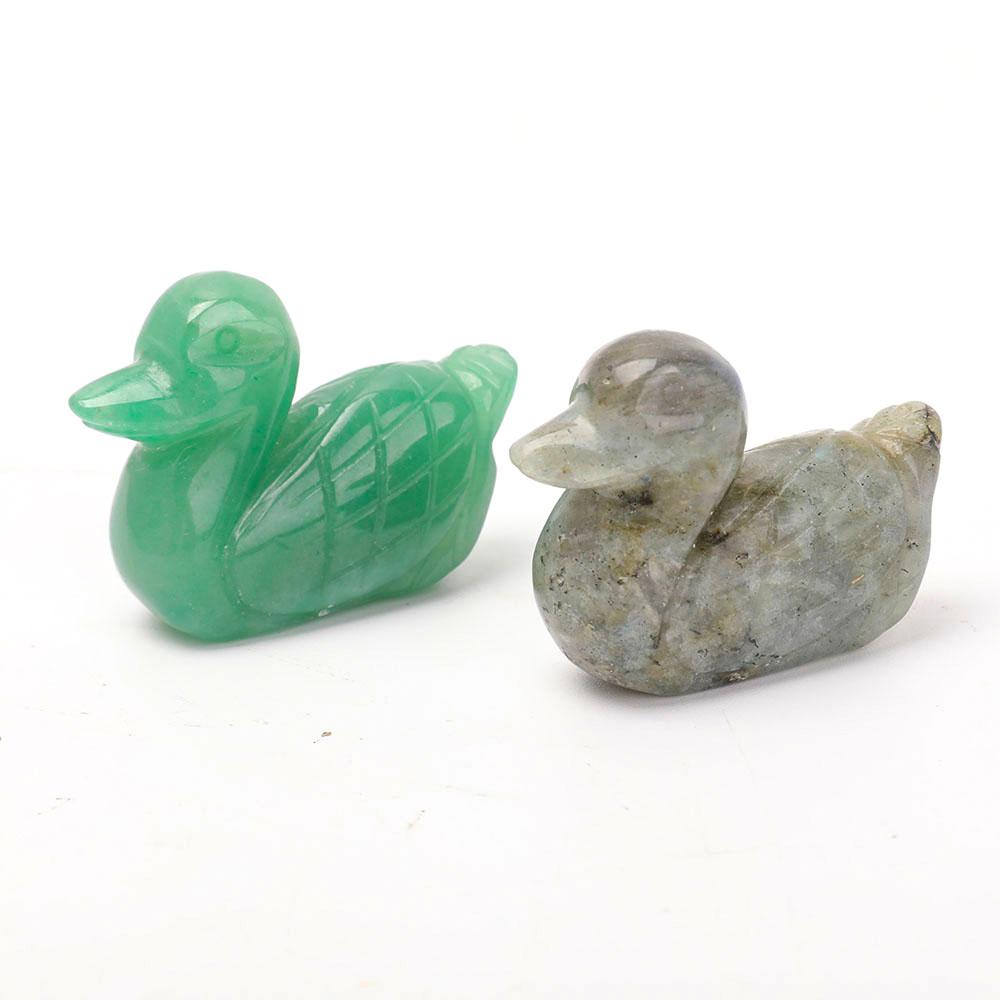 2" Aventurine Labradorite Duck Carvings Wholesale Crystals