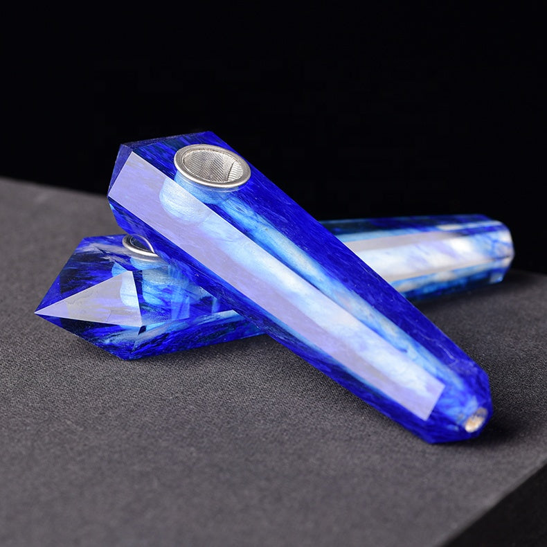 Blue smelting Smoking Pipe wholesale support mixed customization Wholesale Crystals