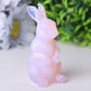 3.3" Pink Opalite Rabbit Crystal Carvings Wholesale Crystals