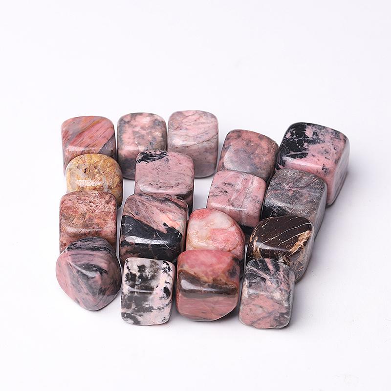 0.1kg 20mm-25mm Rhodonite Cubes Wholesale Crystals