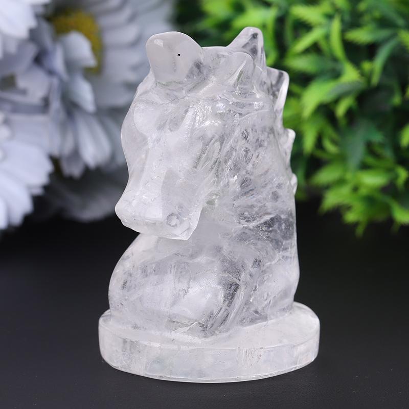 3" Clear Quartz Unicorn Crystal Carvings Wholesale Crystals
