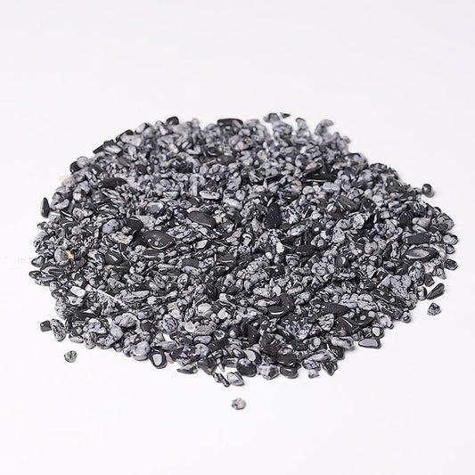 0.1kg Natural Snowflake Obsidian Chips Wholesale Crystals