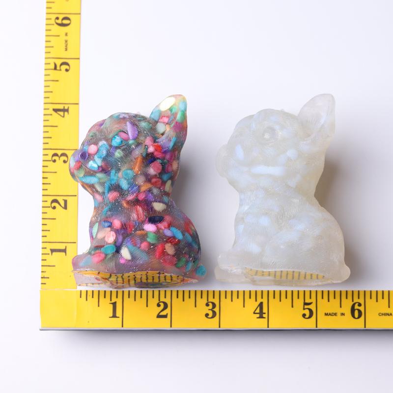 4" Resin French Bulldog Crystal Carvings Wholesale Crystals