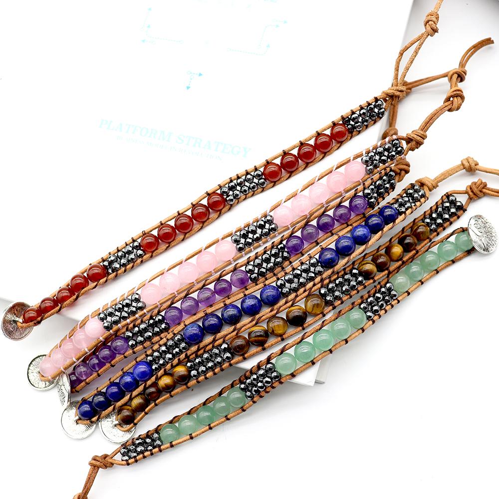 Hand-knitted Crystal Stone Bracelets Wholesale Crystals