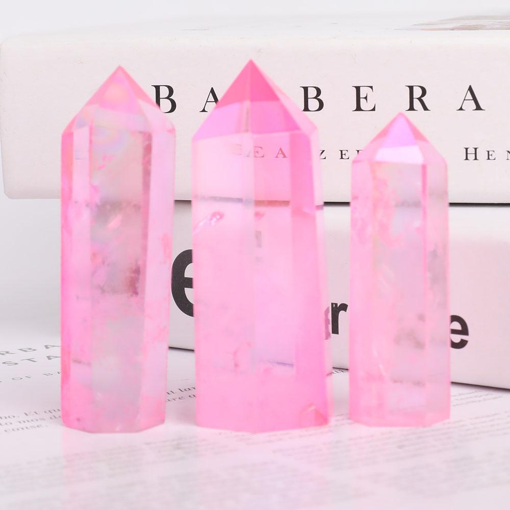 Set of 3 Aura Pink Points Wholesale Crystals