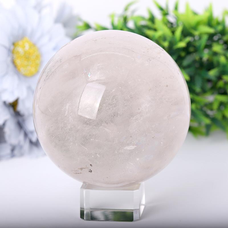 2.5"-4.0" Clear Quartz Sphere Wholesale Crystals