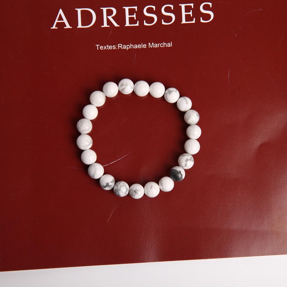 8mm Howlite Crystal Bracelet Wholesale Crystals