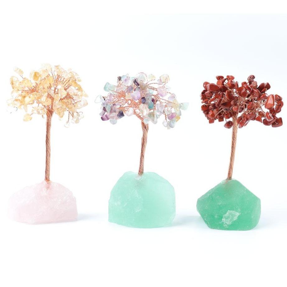 Handmade Crystal Chips Tree for Home Decoration Wholesale Crystals