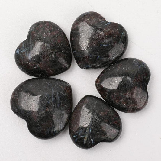 Astrophylite Heart Shape Carvings Set of 5 Wholesale Crystals