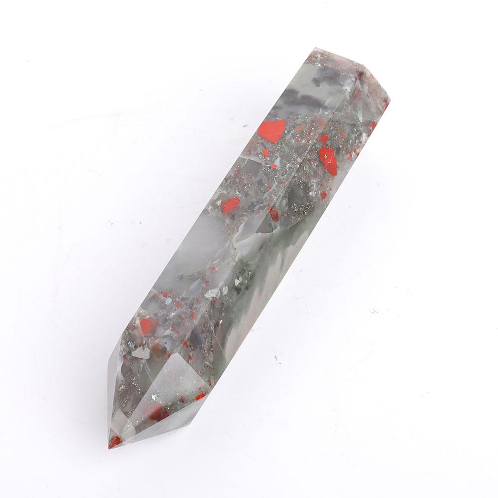 Africa Blood Stone Tower Wholesale Crystals