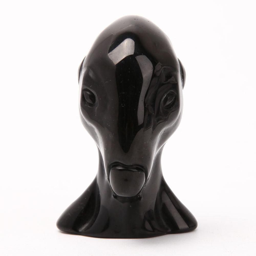 Black Obsidian Alien Carvings Wholesale Crystals