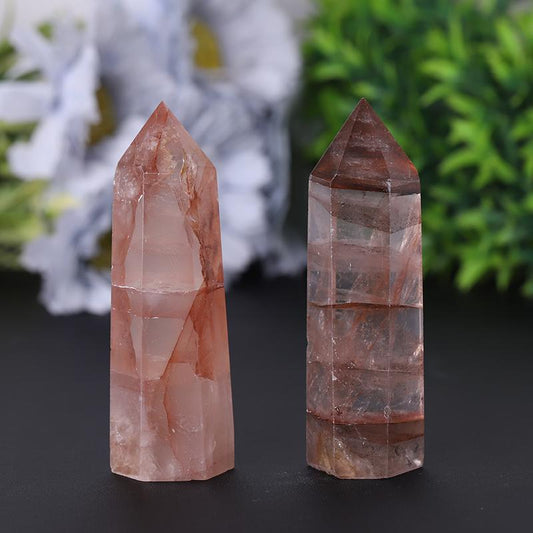 Wholesale Natural High Quality Fire Quartz Crystal Point Wholesale Crystals