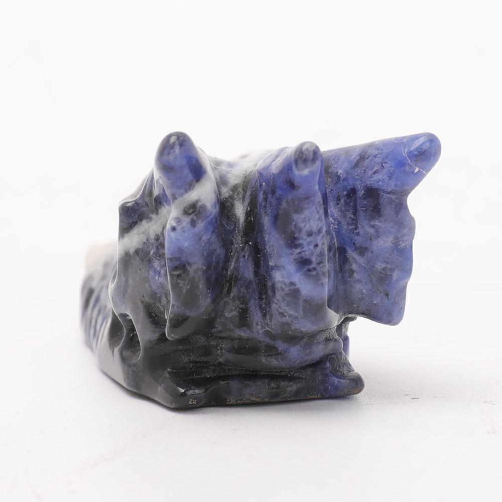 2.5" Sodalite Dragon Head Carvings Wholesale Crystals