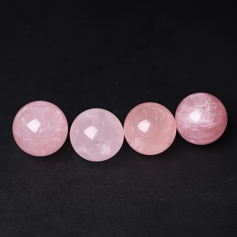 1.5" Rose Quartz Crystal Sphere Wholesale Crystals