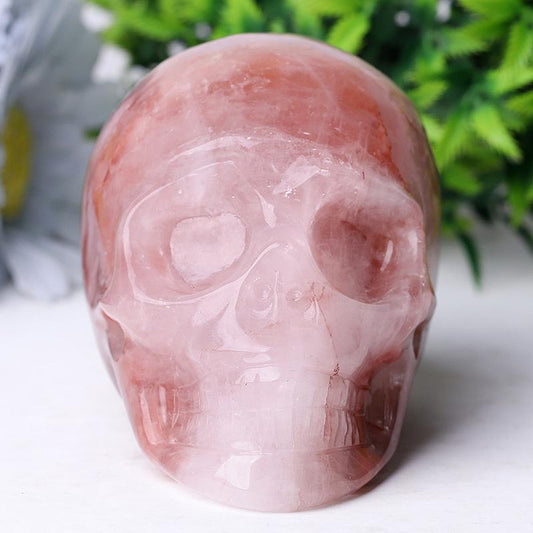 3.5" Fire Quartz Skull Crystal Carvings Wholesale Crystals