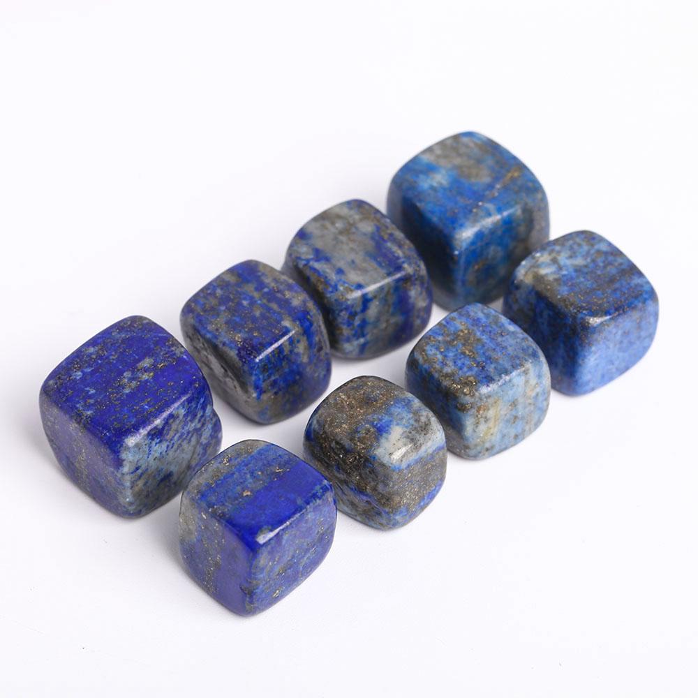 0.1kg Natural Polished Stones Blue Lapis Lazuli Crystal Cubes Wholesale Crystals