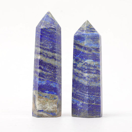 Set of 2 Lapis Points Wholesale Crystals