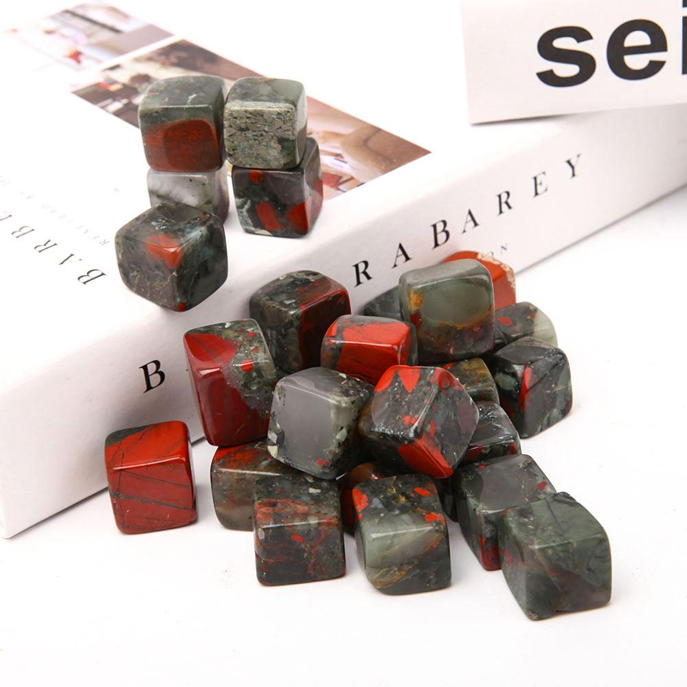 0.1kg Africa Blood Stone Cubes Wholesale Crystals