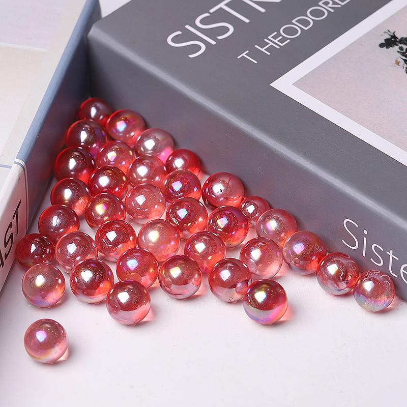 0.5-0.7'' High Quality Red Aura Crystal Spheres Crystal Balls for Healing Wholesale Crystals