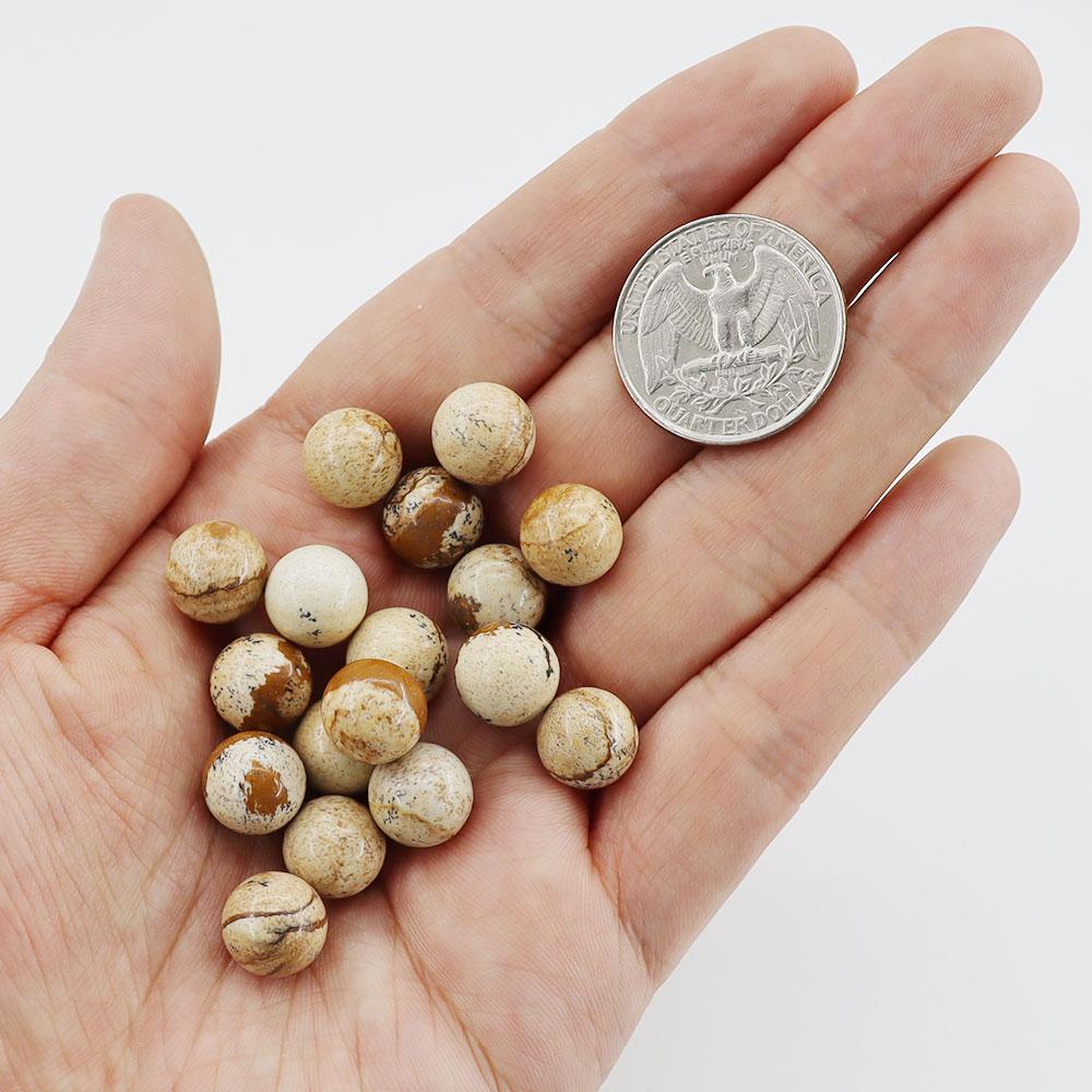 10mm No hole/Undrilled 30pcs Natural Crystal Beads Stone Gemstone Round Loose Energy Healing Beads Wholesale Crystals