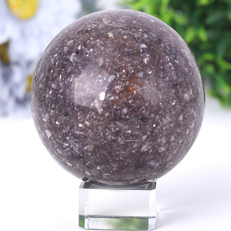 2.5"-4.5" Resin Lepidolite Sphere Wholesale Crystals