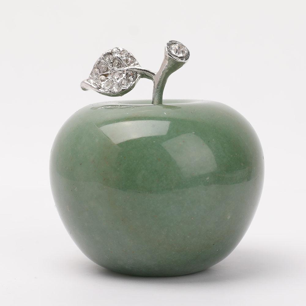 2" Crystal Apple Carvings Wholesale Crystals