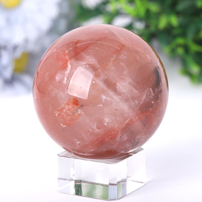 2.5“-4.5” Fire Quartz Sphere Wholesale Crystals