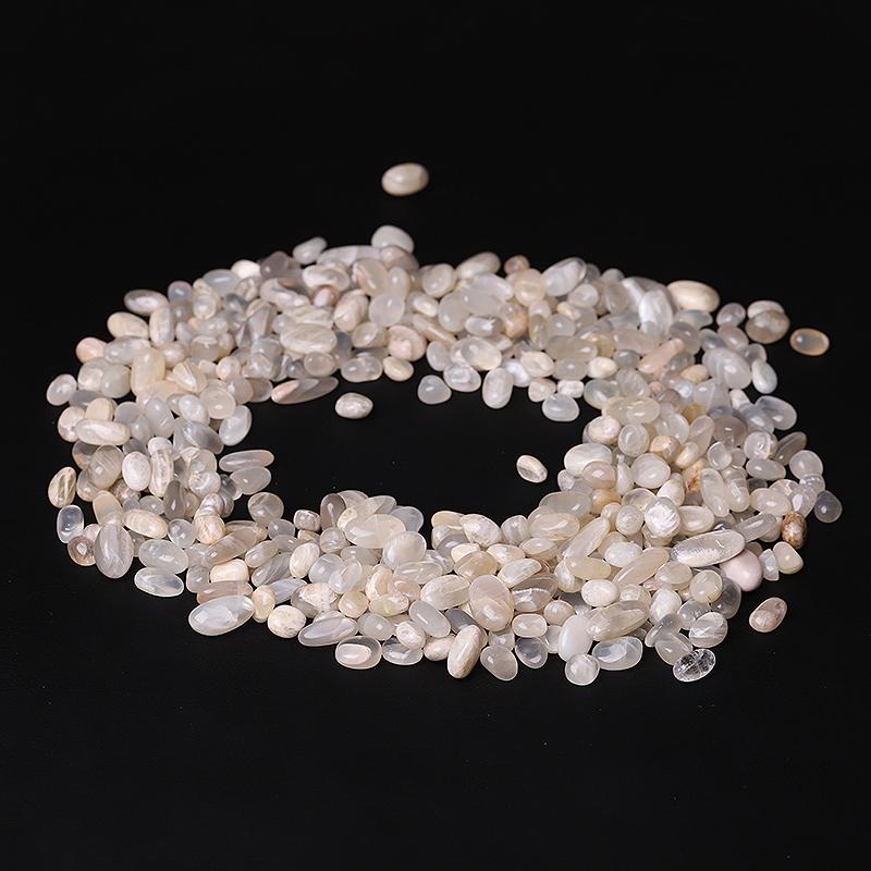 0.1kg Round Shape Natural Moonstone Chips Crystal Chips for Decoration Wholesale Crystals