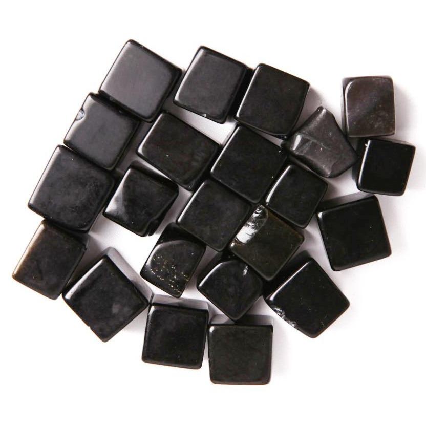 0.1kg Black Obsidian Crystal Cubes Shape Stone Wholesale Crystals