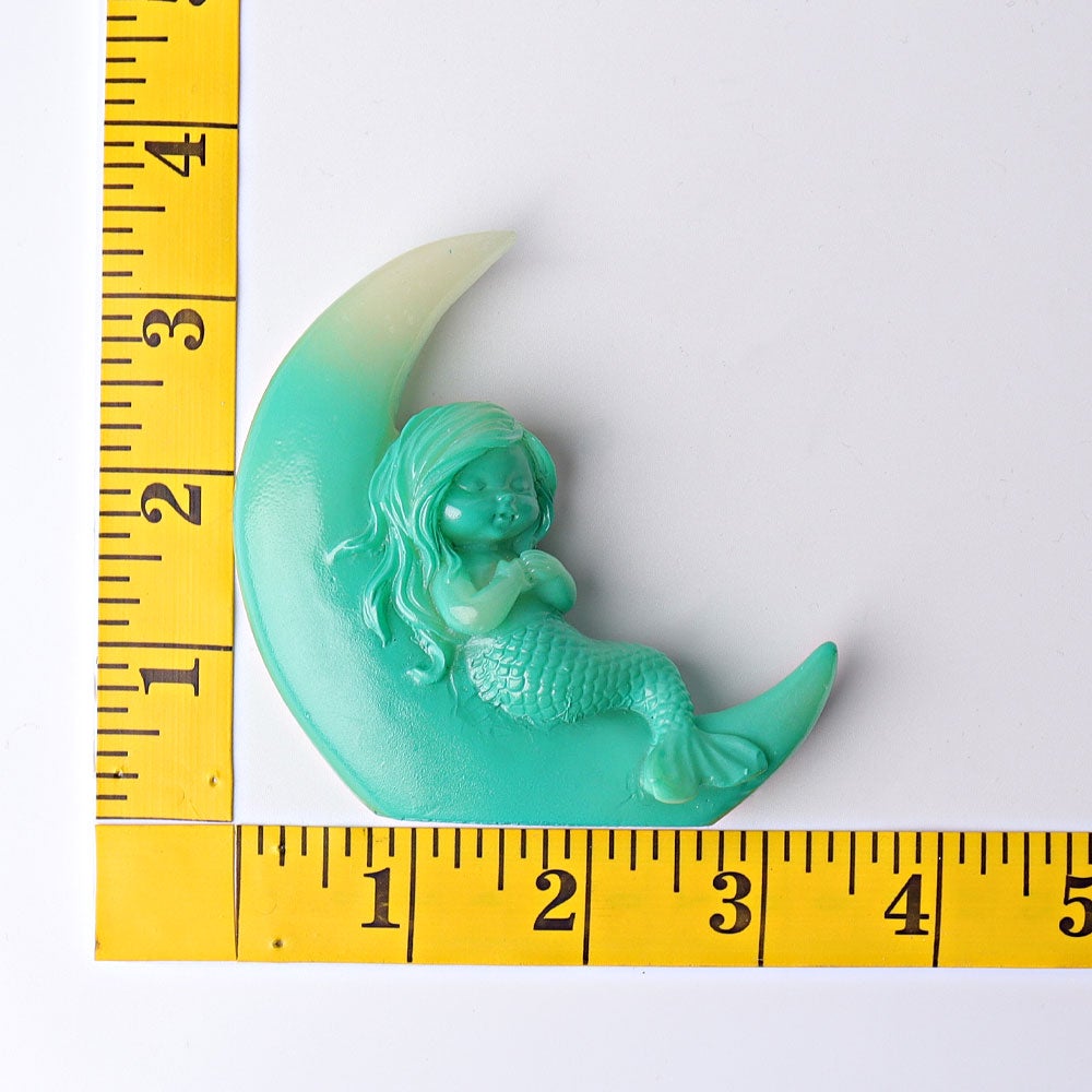 3.3" Resin Moon Beauty Crystal Carvings Wholesale Crystals