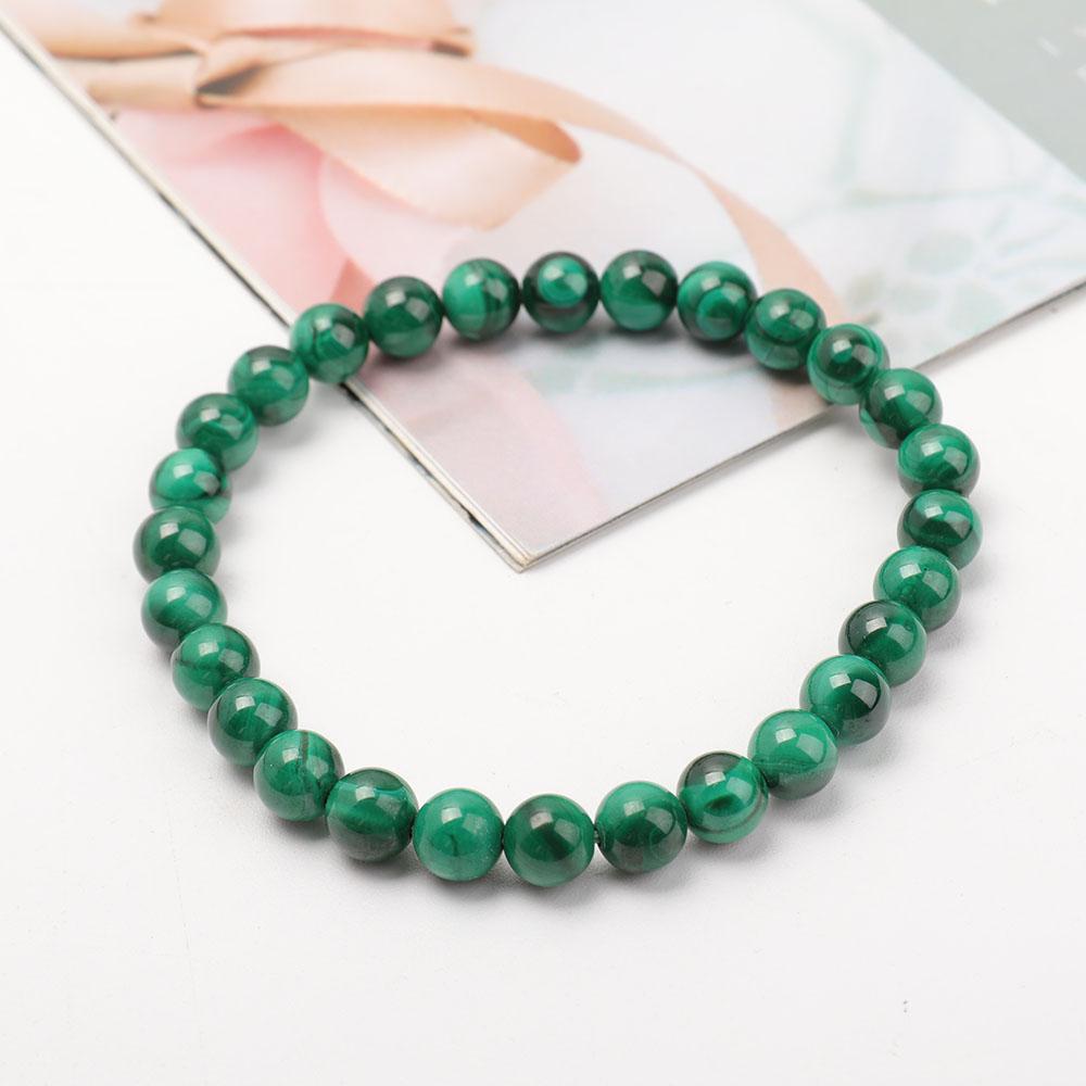 7mm Malachite Bracelet Wholesale Crystals