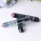 4" High Quality Rainbow Fluorite Double Terminated Point for Healing Wholesale Crystals