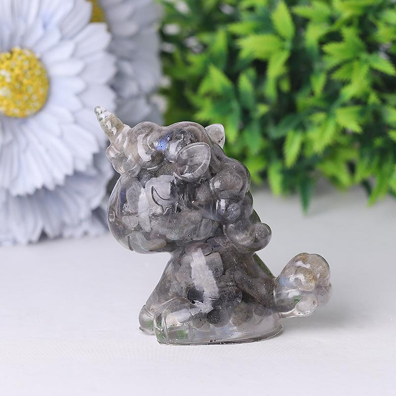 2.5"-3.0" Resin Unicorn Crystal Carvings Wholesale Crystals