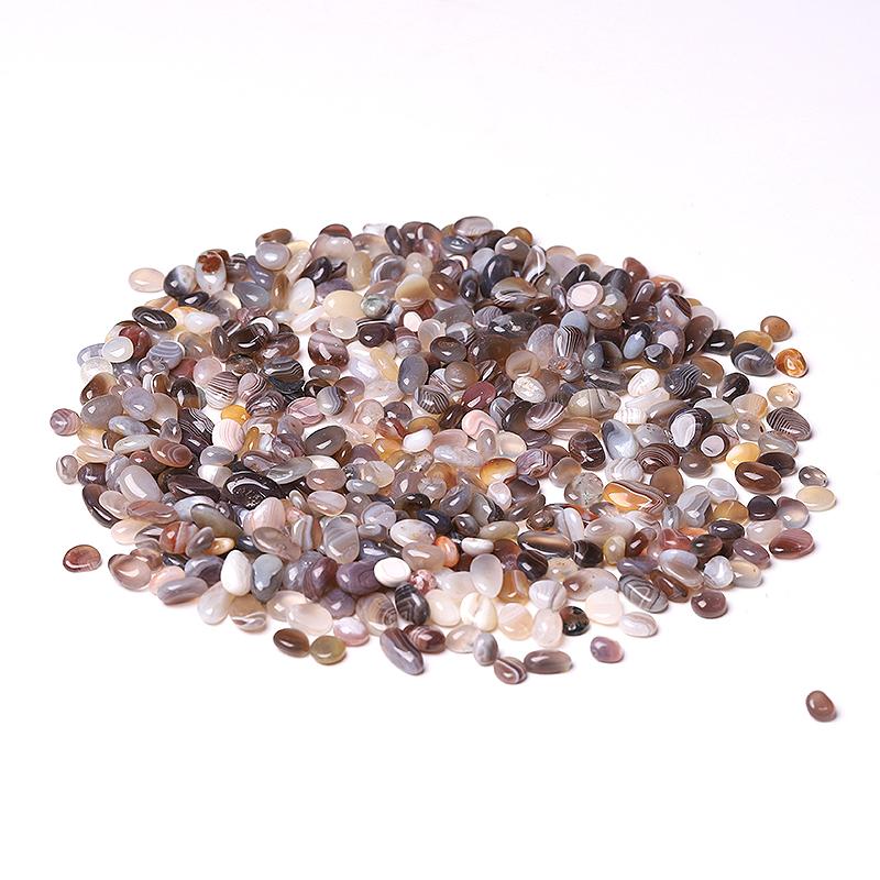 0.1kg Different Size Natural Banded Agate Chips Crystal Chips for Decoration Wholesale Crystals