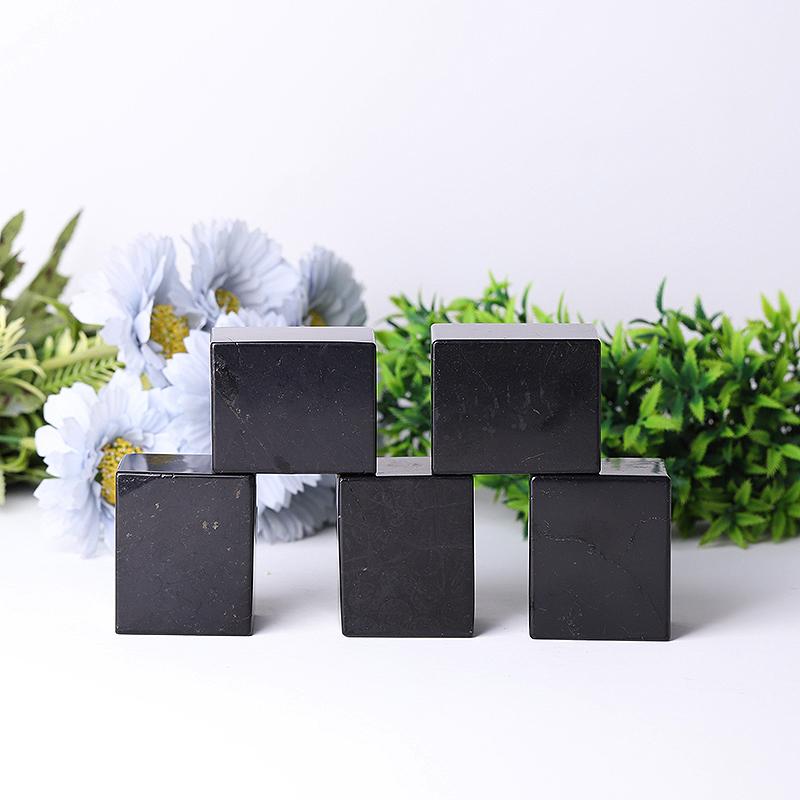 2" Natural Healing Shungite Cubes Wholesale Crystals