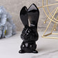 4.7" Black Obsidian Big Ears Rabbit Crystal Carvings Wholesale Crystals