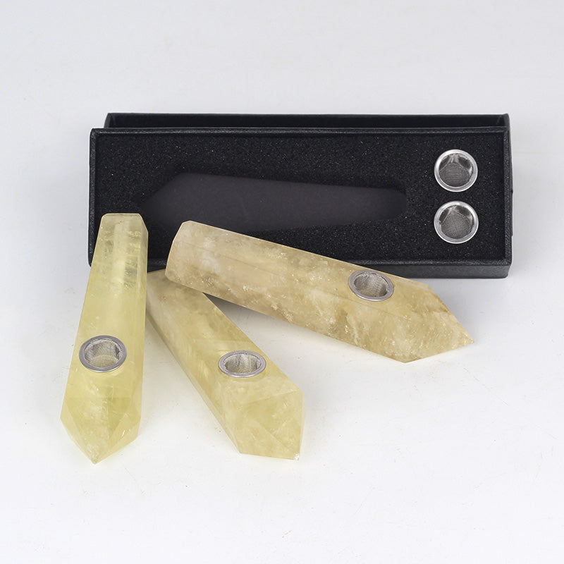 Citrine Smoking Pipe wholesale support mixed customization Wholesale Crystals