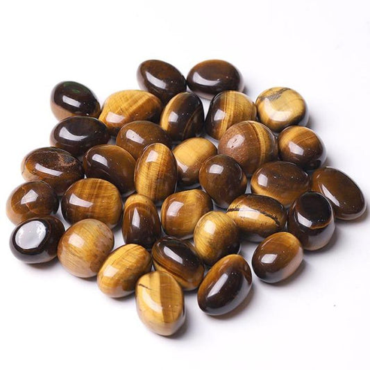 0.1kg  High Quality Polished Tiger Eye Tumbles for Sale Wholesale Crystals