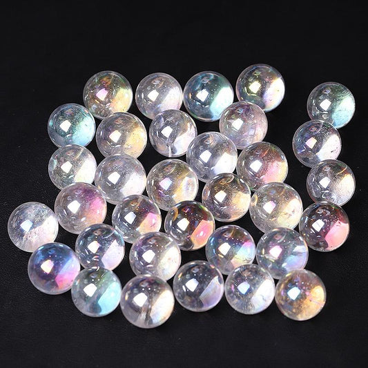 0.5-0.7'' High Quality Angel Aura Crystal Spheres Crystal Balls for Healing Wholesale Crystals