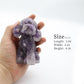 Resin Dog Figurines with Amethsyt Gravel Toy Poodle Wholesale Crystals