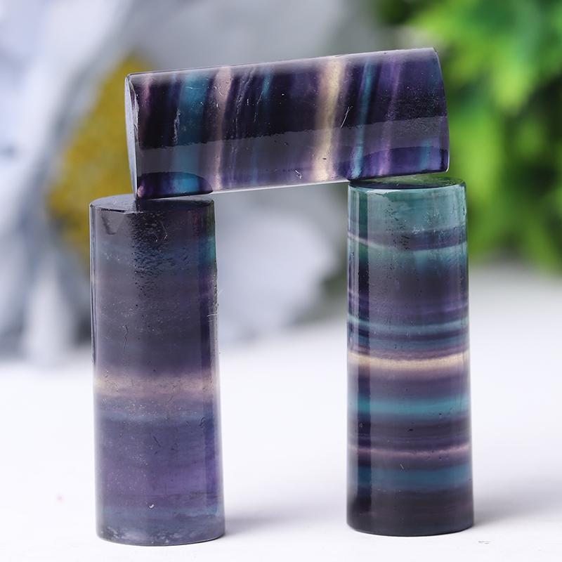 1.2" Fluorite Cylinder Crystal Point Wholesale Crystals